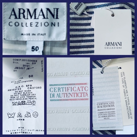 HOST PIC Armani Collezioni Metallic Blazer 14 NWT - Picture 7 of 8